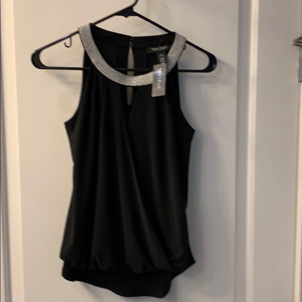 White House Black Market Black Shirt
